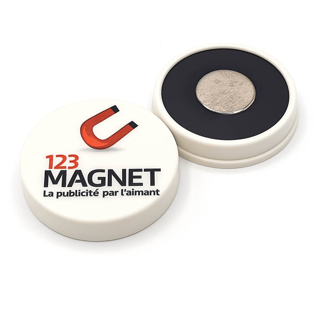 Aimant imprimé Ø3 cm 65 aimant imprimé rond pour algeco