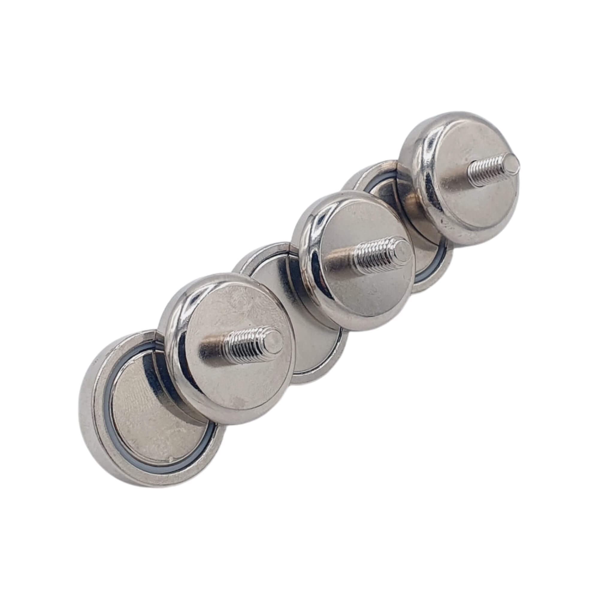 Aimant néodyme Ø 25mm avec tige filetée M5, puissance 23 kg 47 Aimant néodyme Ø 25mm avec tige filetée M5, puissance 23 kg – Image 2