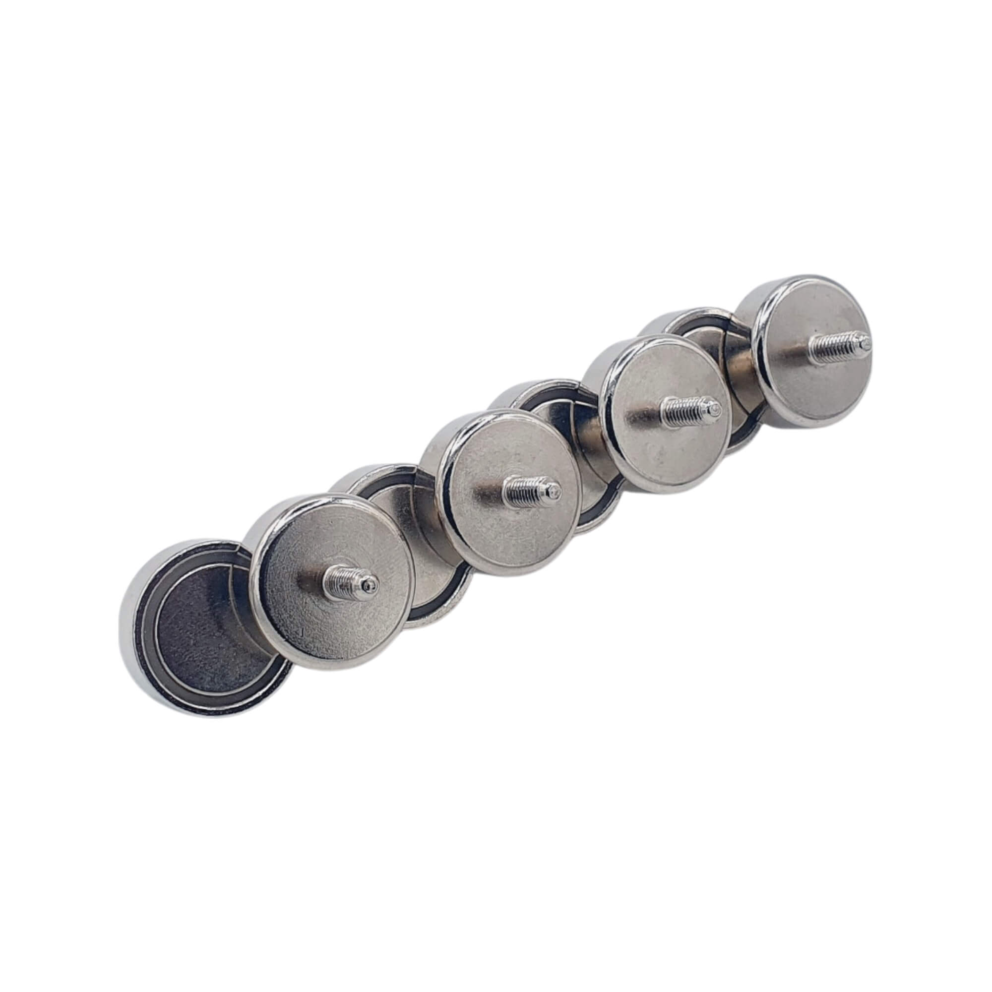 Aimant néodyme Ø 20mm avec tige filetée M4, puissance 12 kg 47 Aimant néodyme Ø 20mm avec tige filetée M4, puissance 12 kg – Image 2