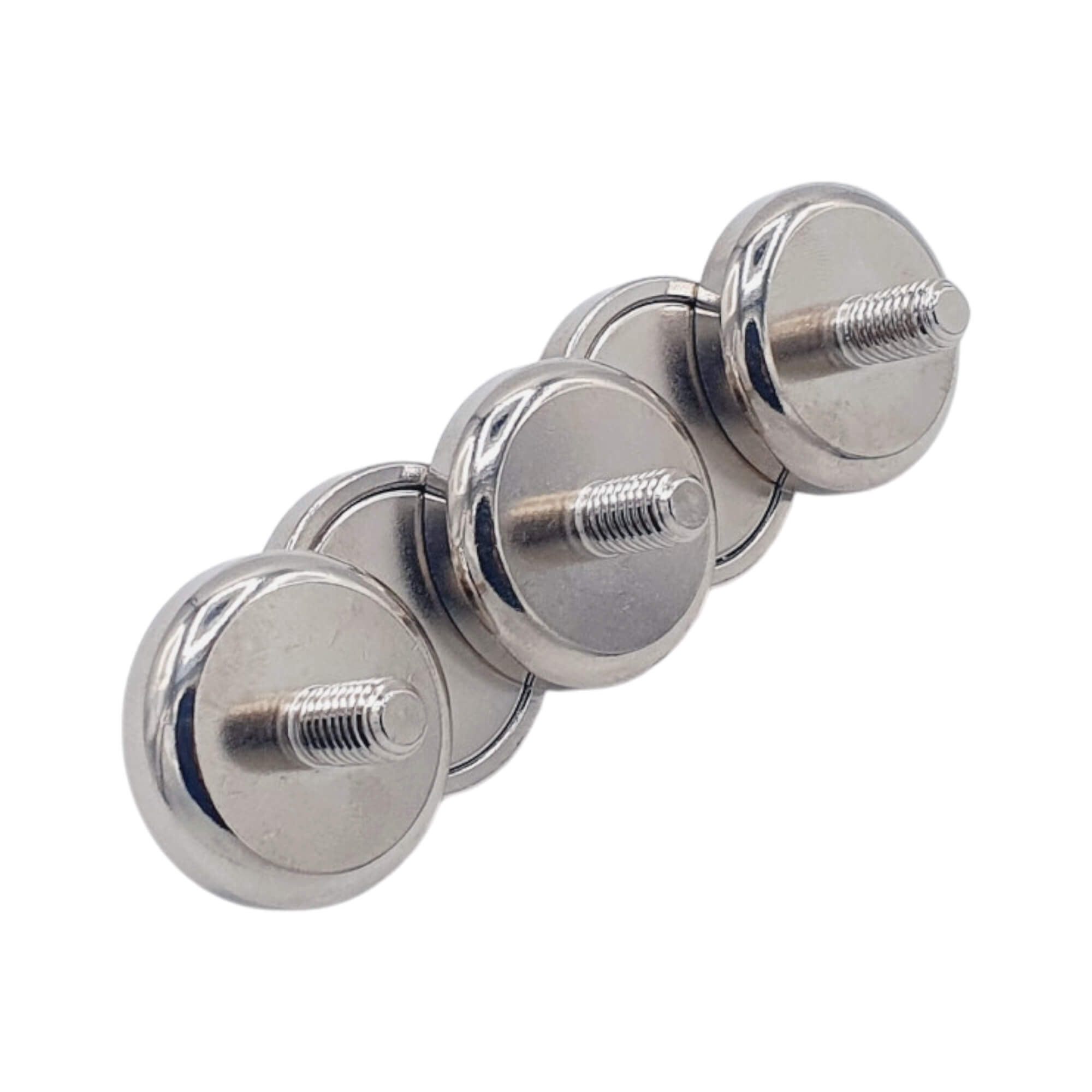 Aimant néodyme Ø 25mm avec tige filetée M6, puissance 23 kg 48 Aimant néodyme Ø 25mm avec tige filetée M6, puissance 23 kg – Image 3
