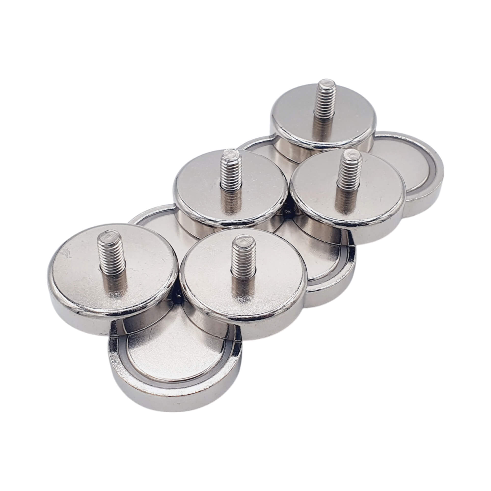 Aimant néodyme Ø 32mm avec tige filetée M6, puissance 34 kg 49 Aimant néodyme Ø 32mm avec tige filetée M6, puissance 34 kg – Image 4