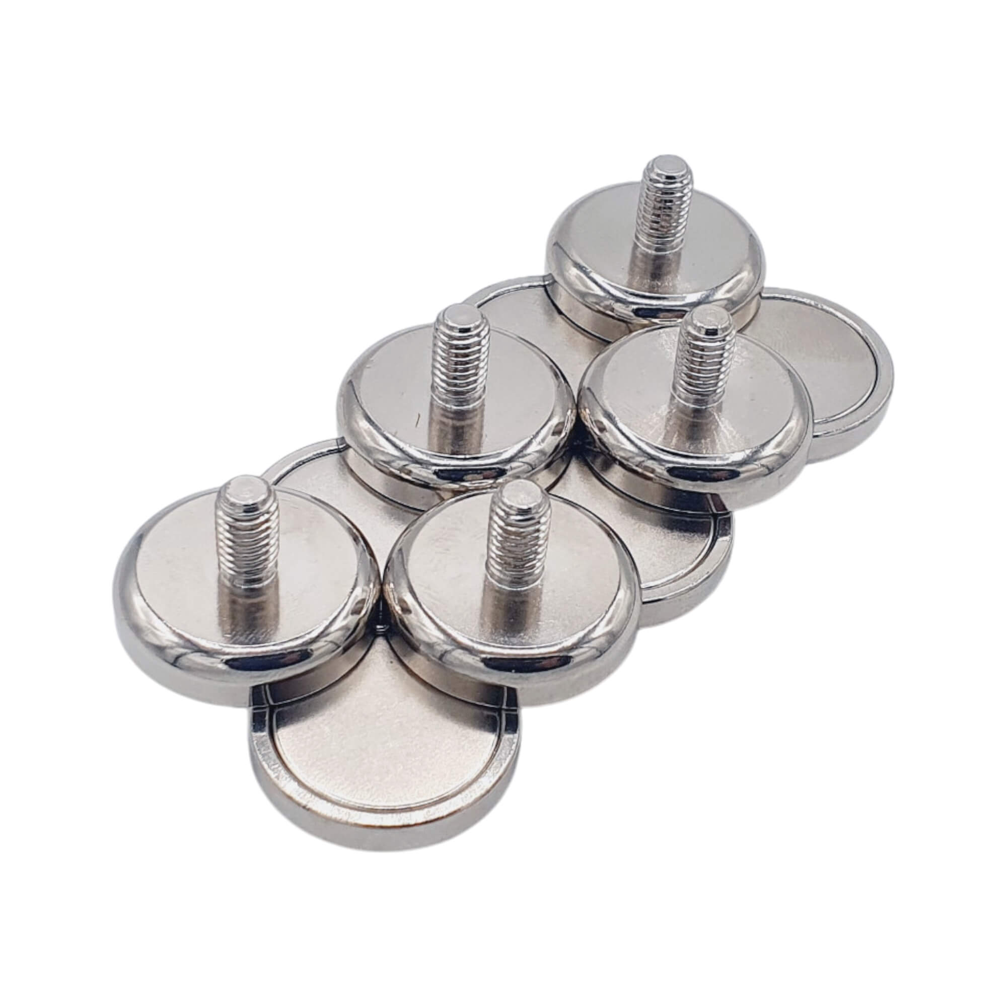 Aimant néodyme Ø 25mm avec tige filetée M6, puissance 23 kg 49 Aimant néodyme Ø 25mm avec tige filetée M6, puissance 23 kg – Image 4