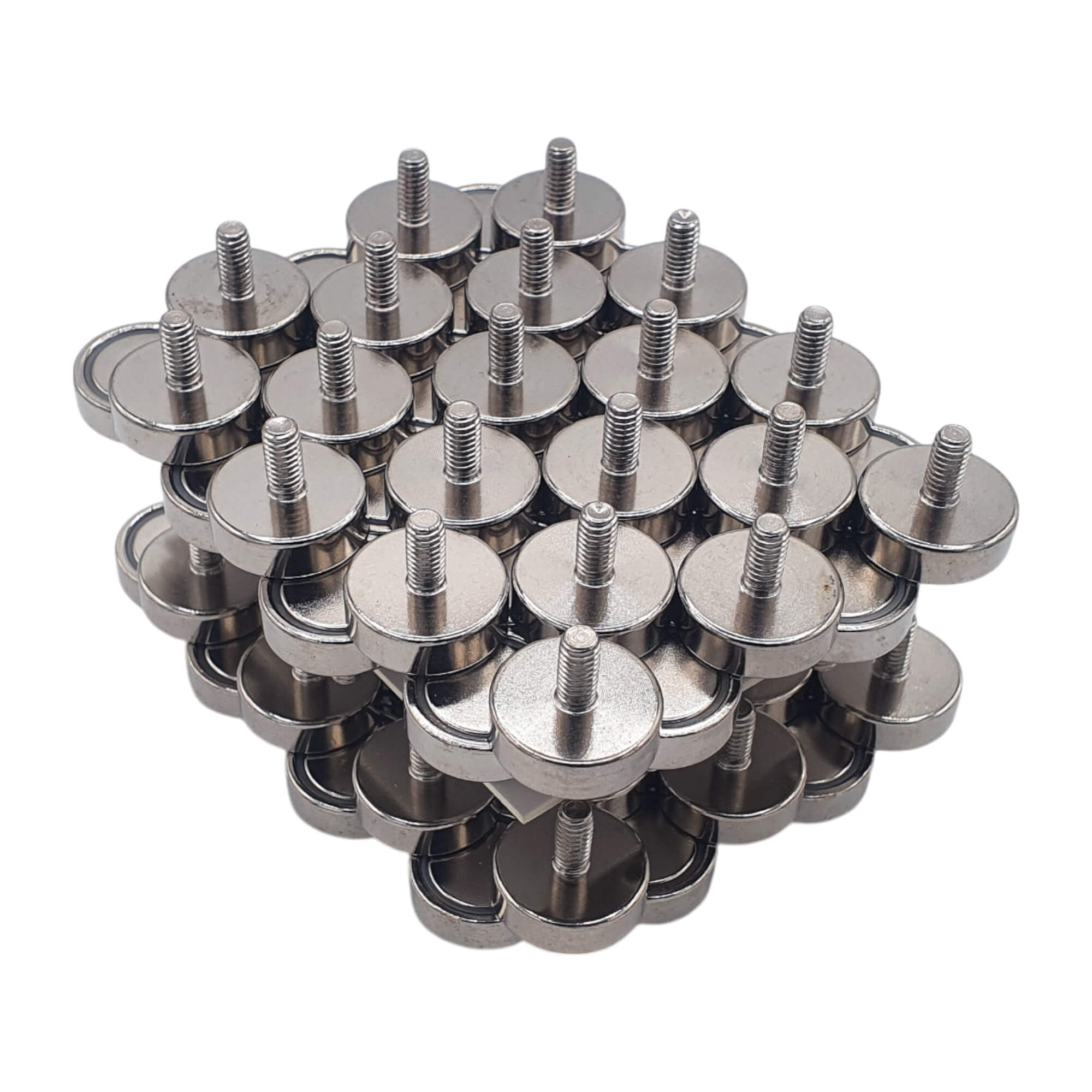 Aimant néodyme Ø 16mm avec tige filetée M4, puissance 8 kg 50 Aimant néodyme Ø 16mm avec tige filetée M4, puissance 8 kg – Image 5