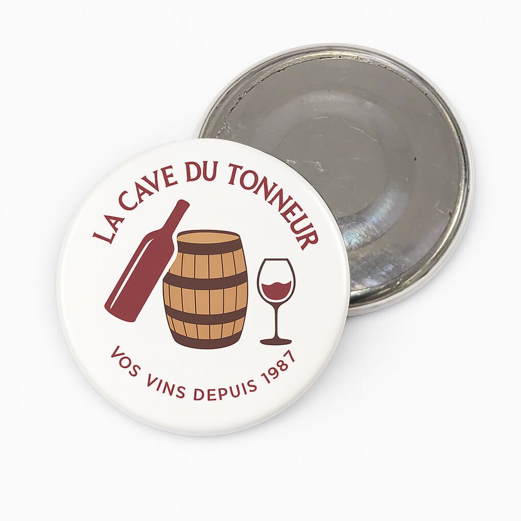 magnet badge rond ⌀ 3.2cm 90 badge aimanté rond D32mm