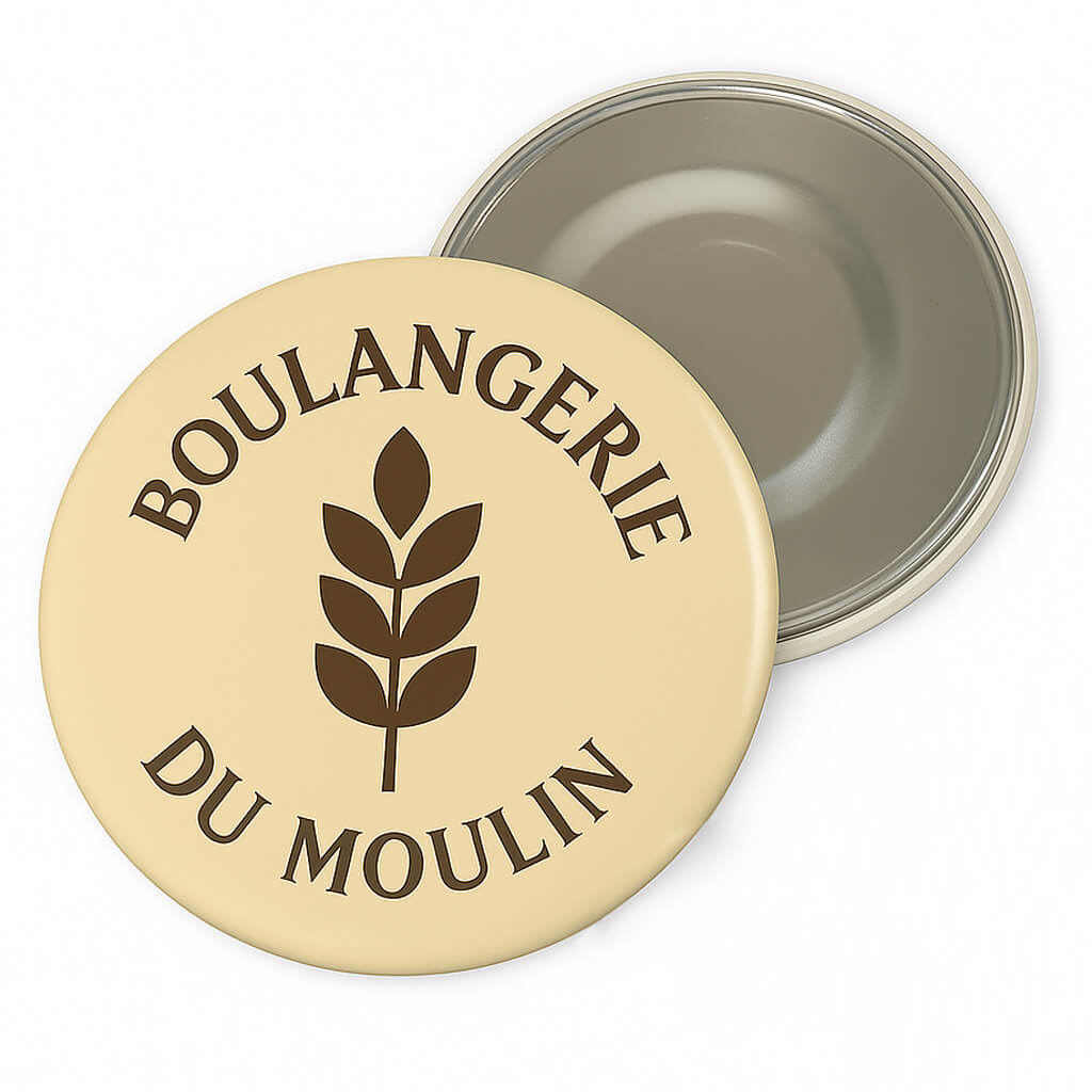Magnet badge ⌀ 10cm 98 badge aimanté publicitaire D100mm