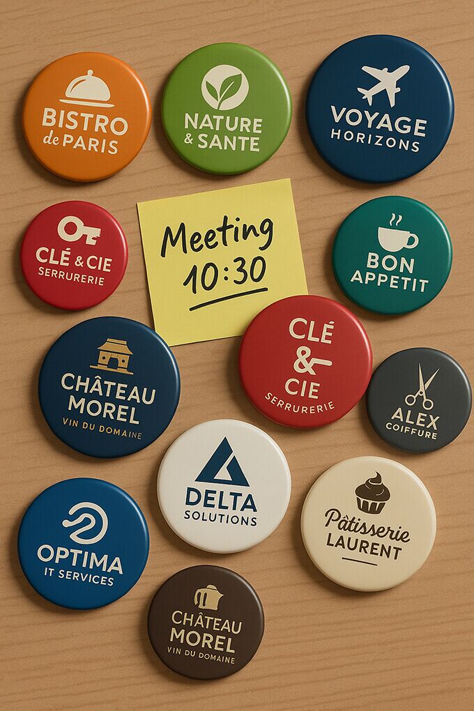 magnet badge rond ⌀ 6,5cm 48 magnet badge rond ⌀ 6,5cm – Image 3