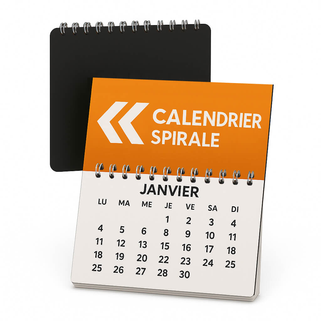 Calendrier magnet à reliure 51 Calendrier magnétique publicitaire à spirales