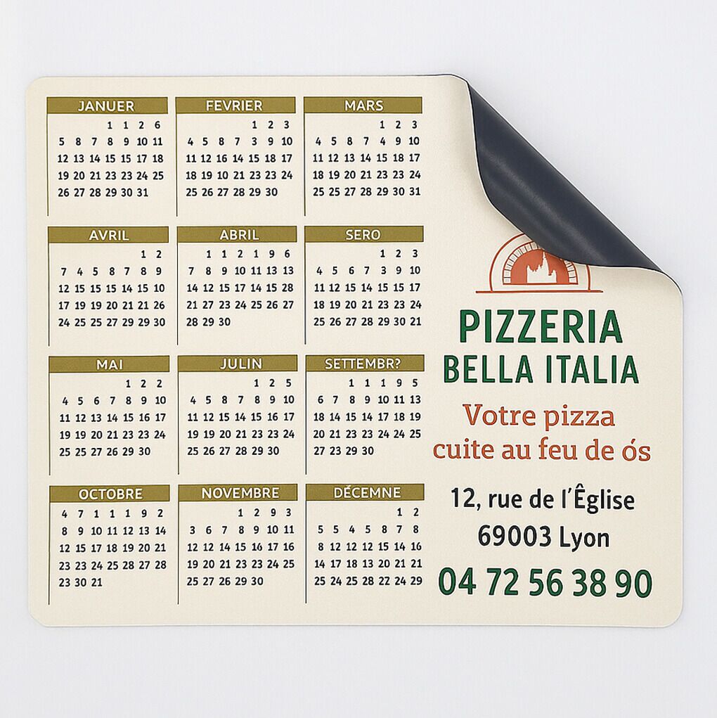 Calendrier magnétique publicitaire 48 Calendrier magnétique publicitaire – Image 3