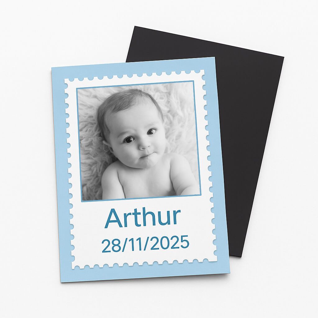 Faire-part magnet rectangulaire 47 Faire-part magnet rectangulaire – Image 2