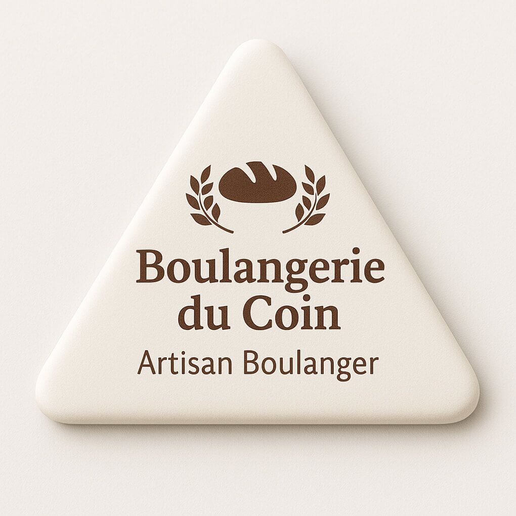 Magnet rigide triangulaire 6,3 x 5,8 cm 105 magnet personnalisé triangulaire 63x58mm