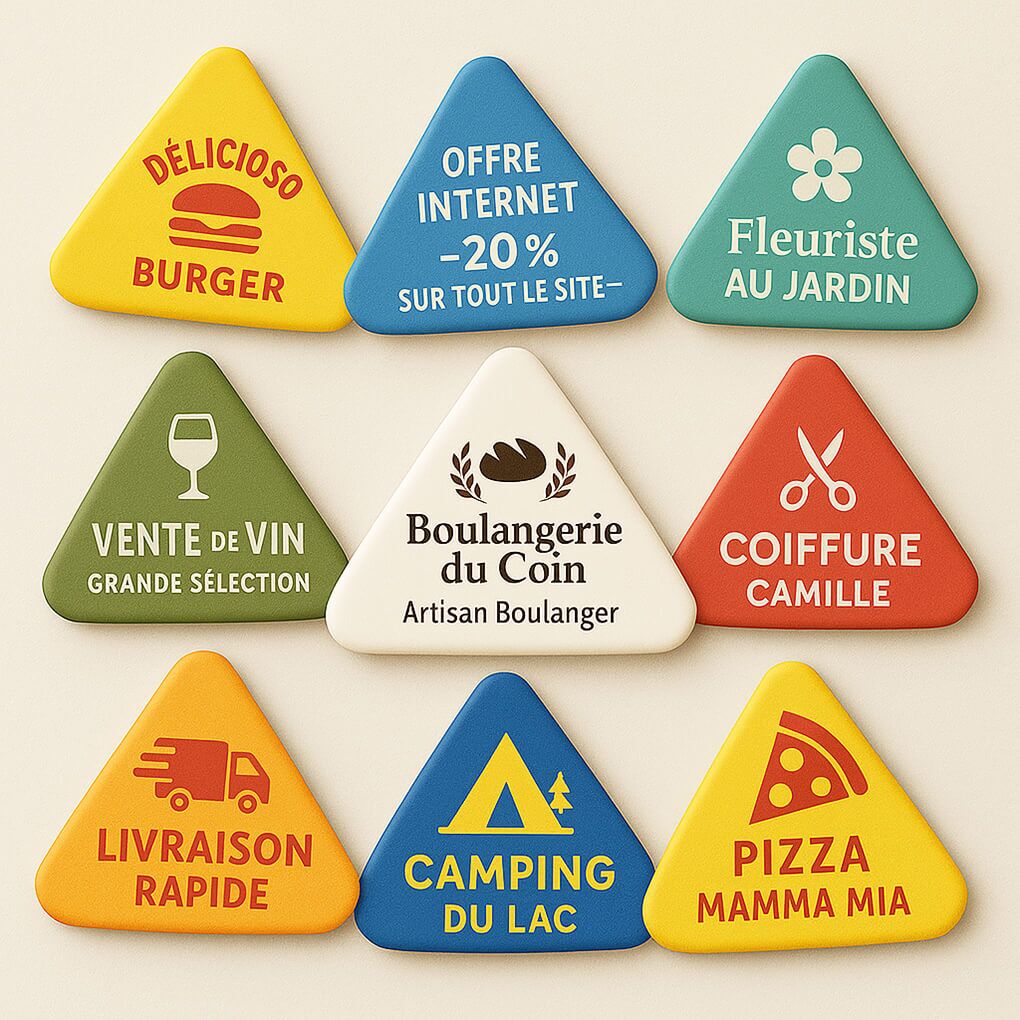 Magnet rigide triangulaire 6,3 x 5,8 cm 48 Magnet rigide triangulaire 6,3 x 5,8 cm – Image 3