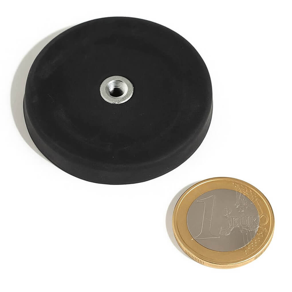 Plot antiglisse Ø43mm avec trou fileté, puissance 8 kg 48 Plot antiglisse Ø43mm avec trou fileté, puissance 8 kg