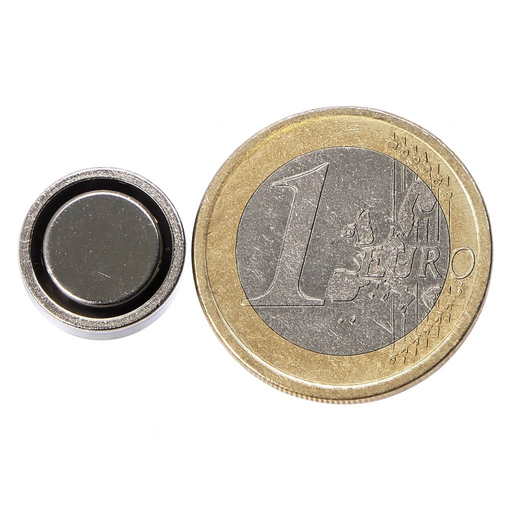 aimant néodyme en pot d'acier Ø13 x 4.5mm 52 aimant néodyme en pot d'acier Ø13 x 4.5mm
