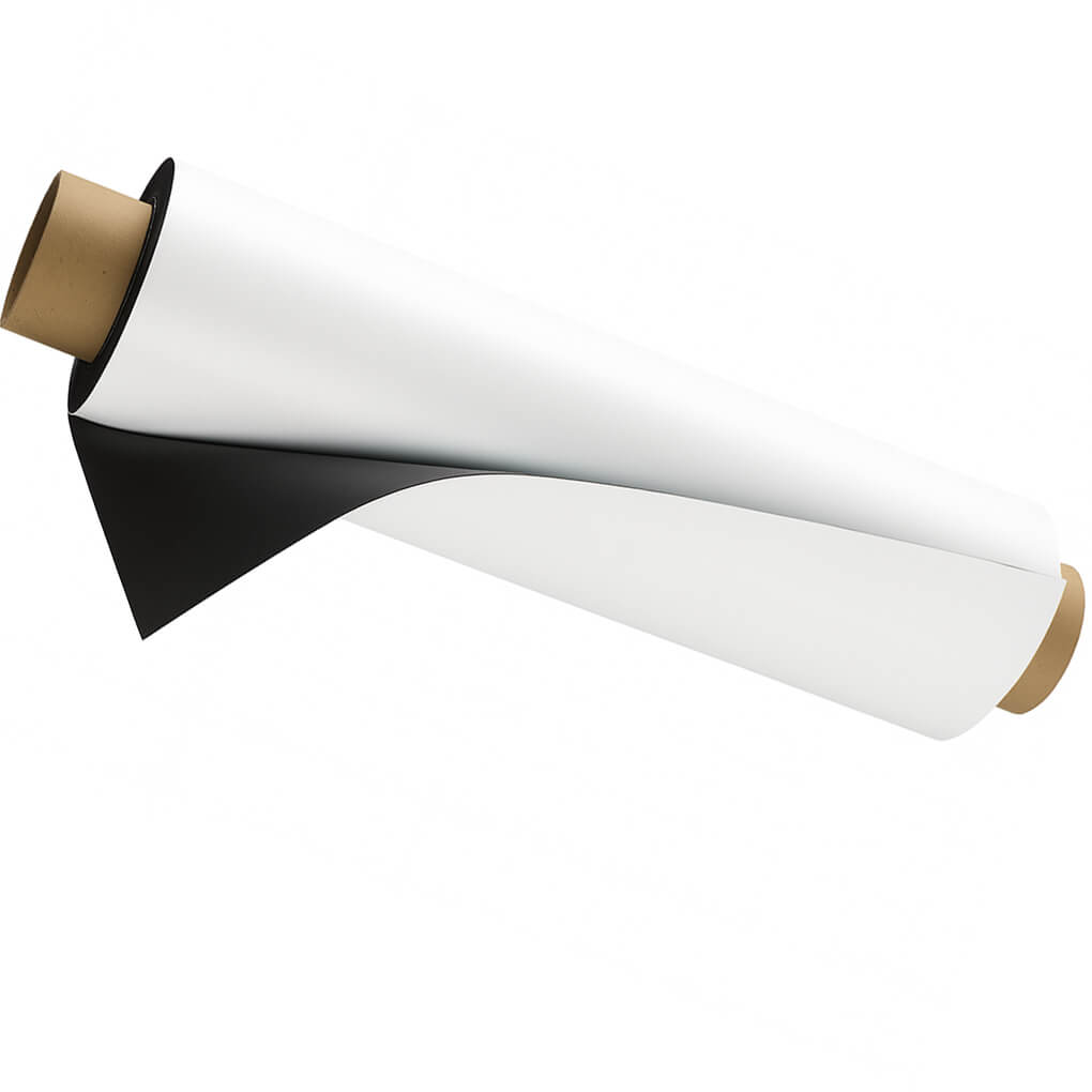 Rouleau magnétique PVC blanc 50 rouleau magnétique PVC