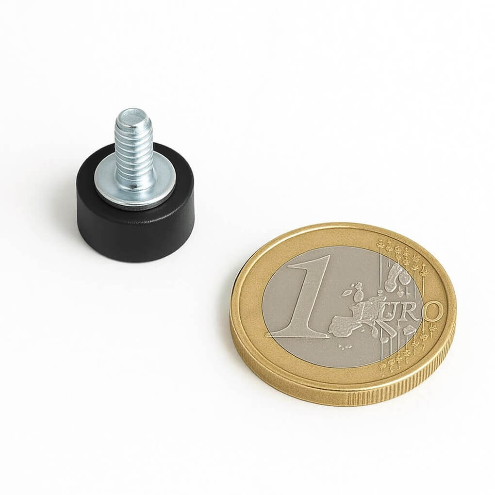 Plot antiglisse Ø12mm avec tige filetée, puissance 1.3 kg 51 Plot antiglisse Ø12mm avec tige filetée, puissance 1.3 kg