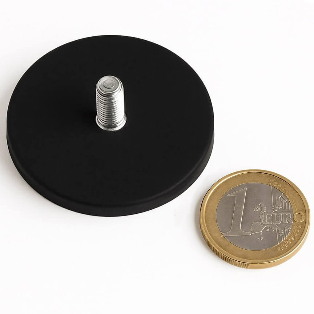 Plot antiglisse Ø43mm avec tige filetée, puissance 8 kg 53 Plot antiglisse Ø43mm avec tige filetée, puissance 8 kg
