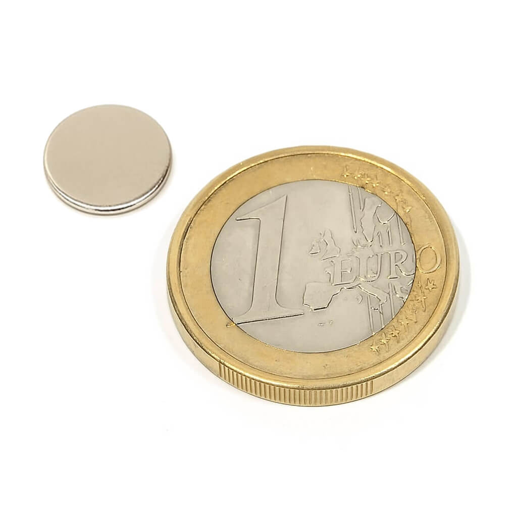 Aimant néodyme disque Ø 10x1mm, puissance 0.59kg 46 Aimant néodyme disque Ø 10x1mm, puissance 0.59kg