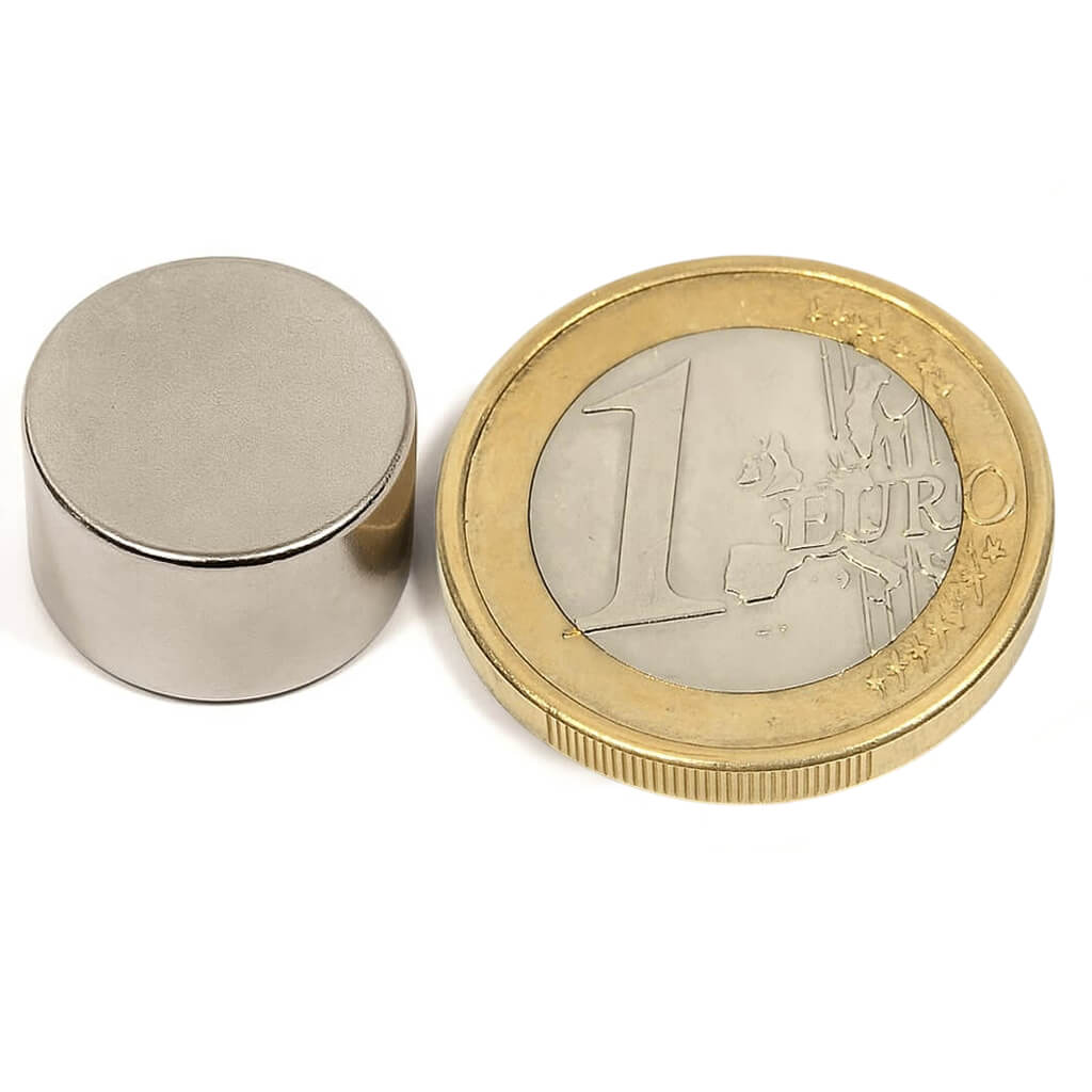 Aimant néodyme disque Ø15 x 10mm, puissance 7kg 91 Aimant néodyme disque Ø15 x 10mm, puissance 7kg