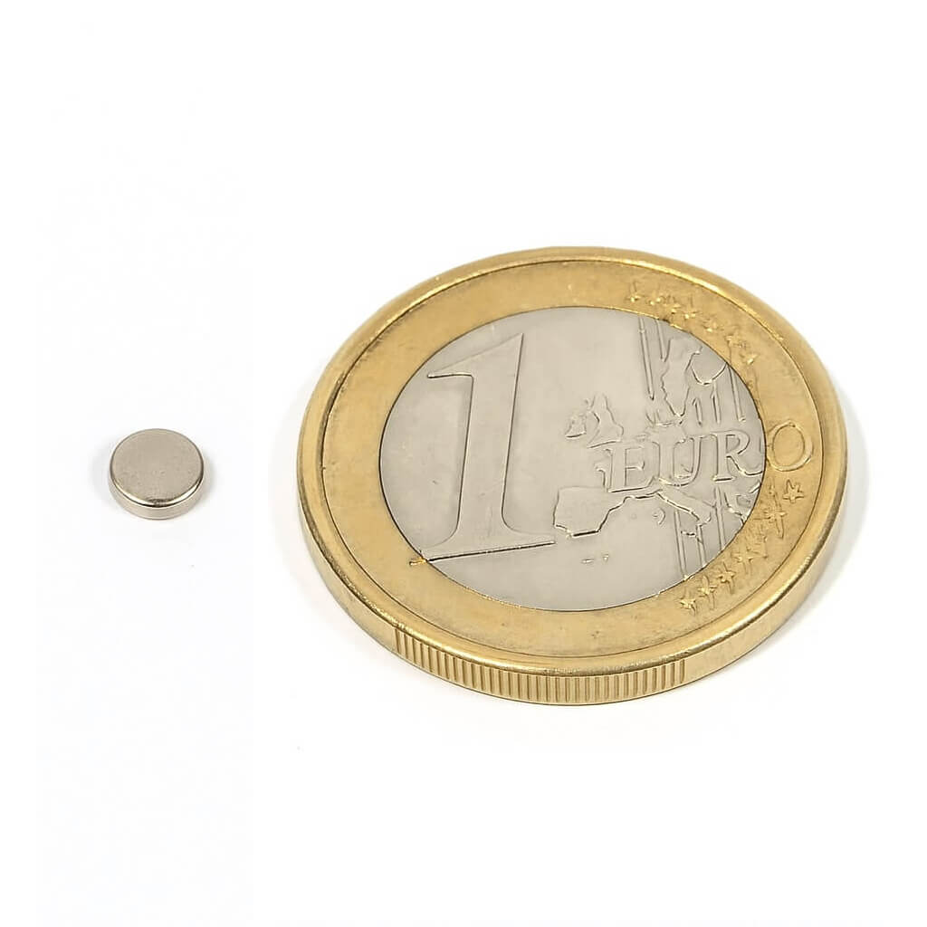 Aimant néodyme disque Ø 4x1.5mm, puissance 0.27kg 46 Aimant néodyme disque Ø 4x1.5mm, puissance 0.27kg
