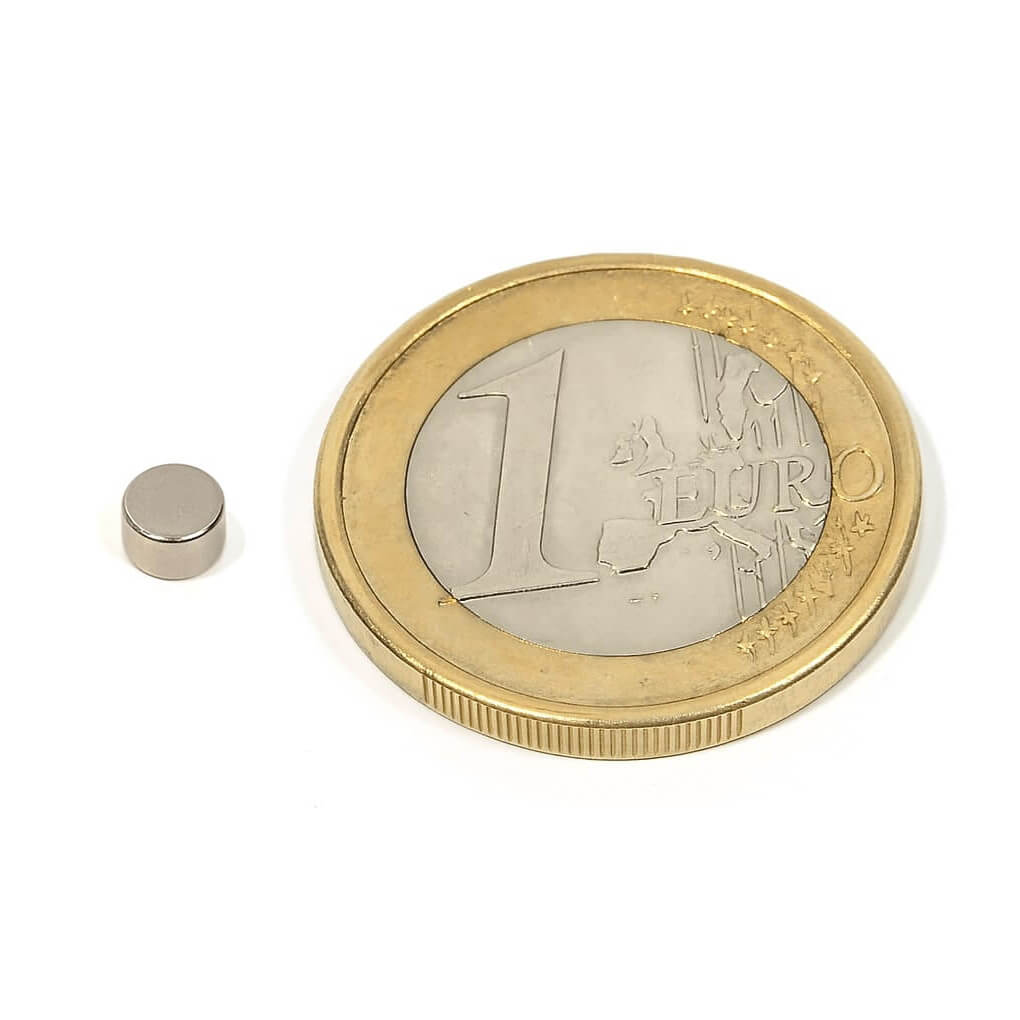 Aimant néodyme disque Ø 4x3mm, puissance 0.48kg 46 Aimant néodyme disque Ø 4x3mm, puissance 0.48kg