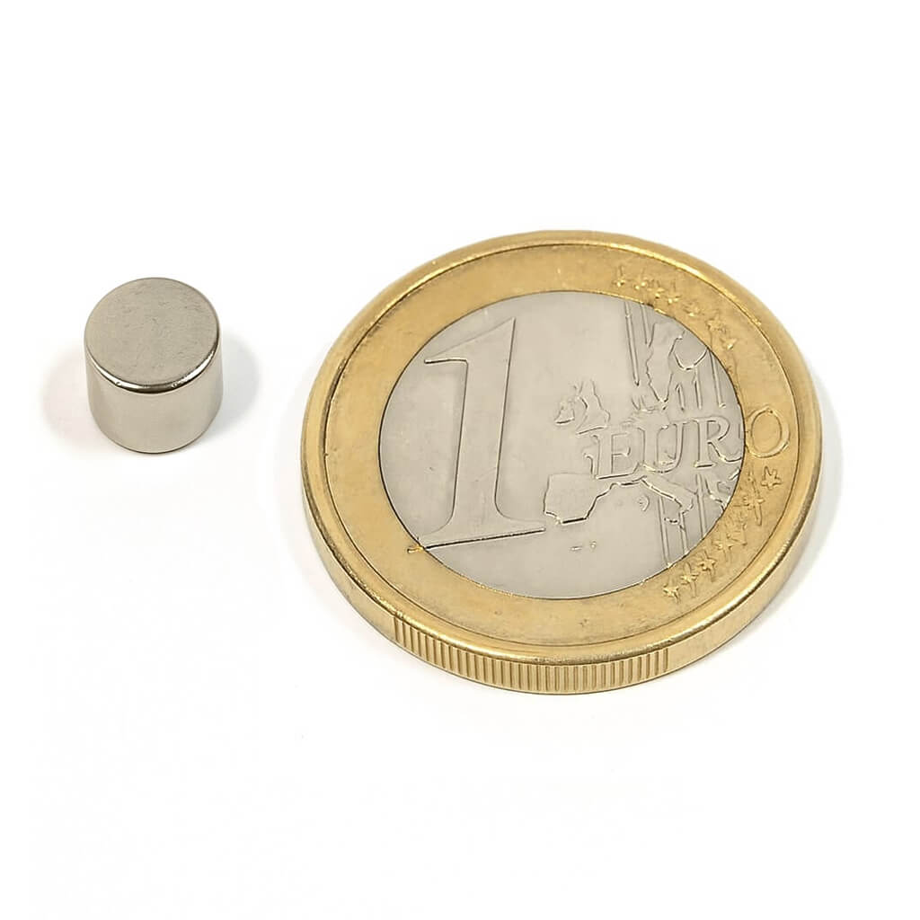 Aimant néodyme disque Ø 6x6mm, puissance 1.5kg 62 Aimant néodyme disque Ø 6x6mm, puissance 1.5kg