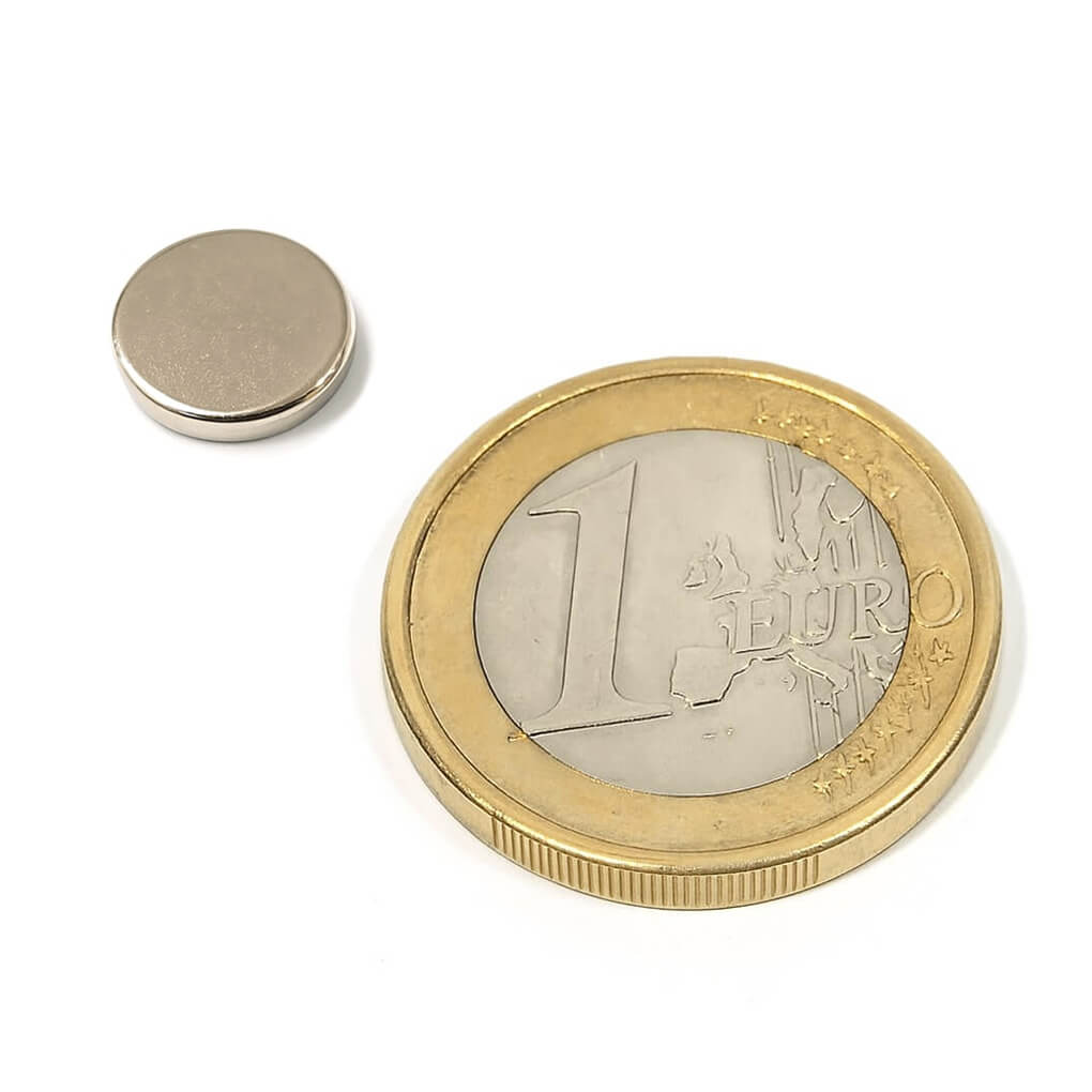 Aimant néodyme disque Ø 10x2mm, puissance 1.3kg 71 Aimant néodyme disque Ø 10x2mm, puissance 1.3kg