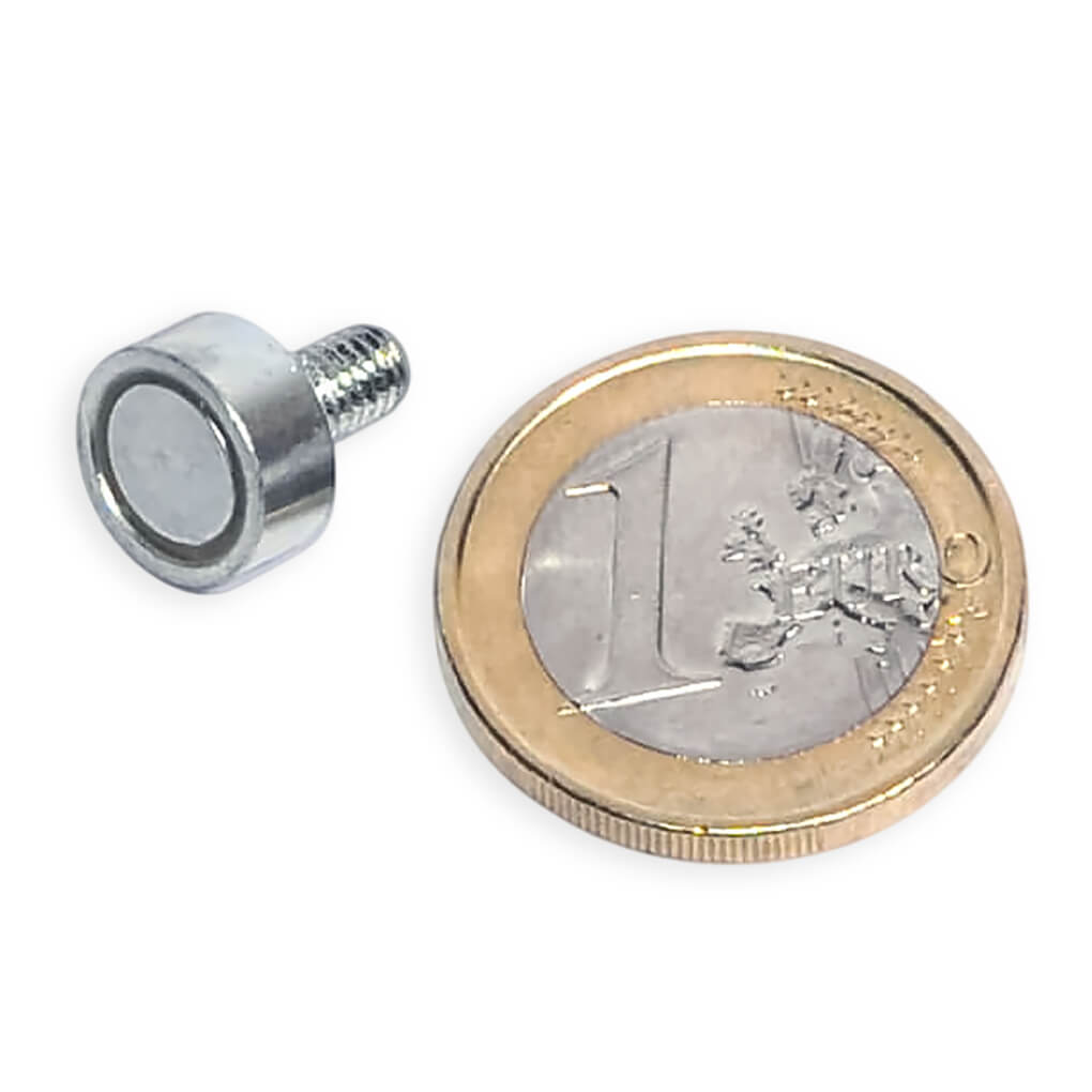 Aimant néodyme Ø 10mm avec tige filetée M3, puissance 2 kg 46 Aimant néodyme Ø 10mm avec tige filetée M3, puissance 2 kg