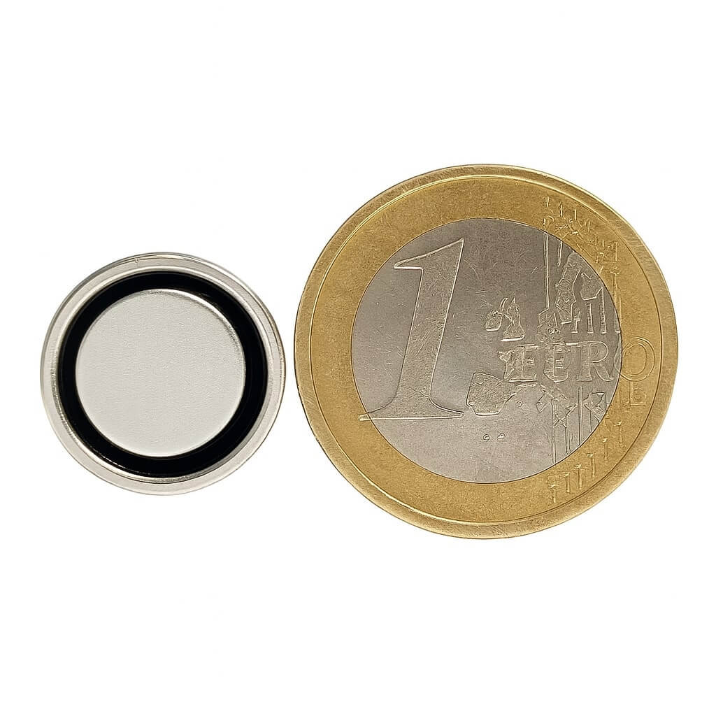aimant néodyme en pot d'acier Ø16 x 4.5mm 53 aimant néodyme en pot d'acier Ø16 x 4.5mm