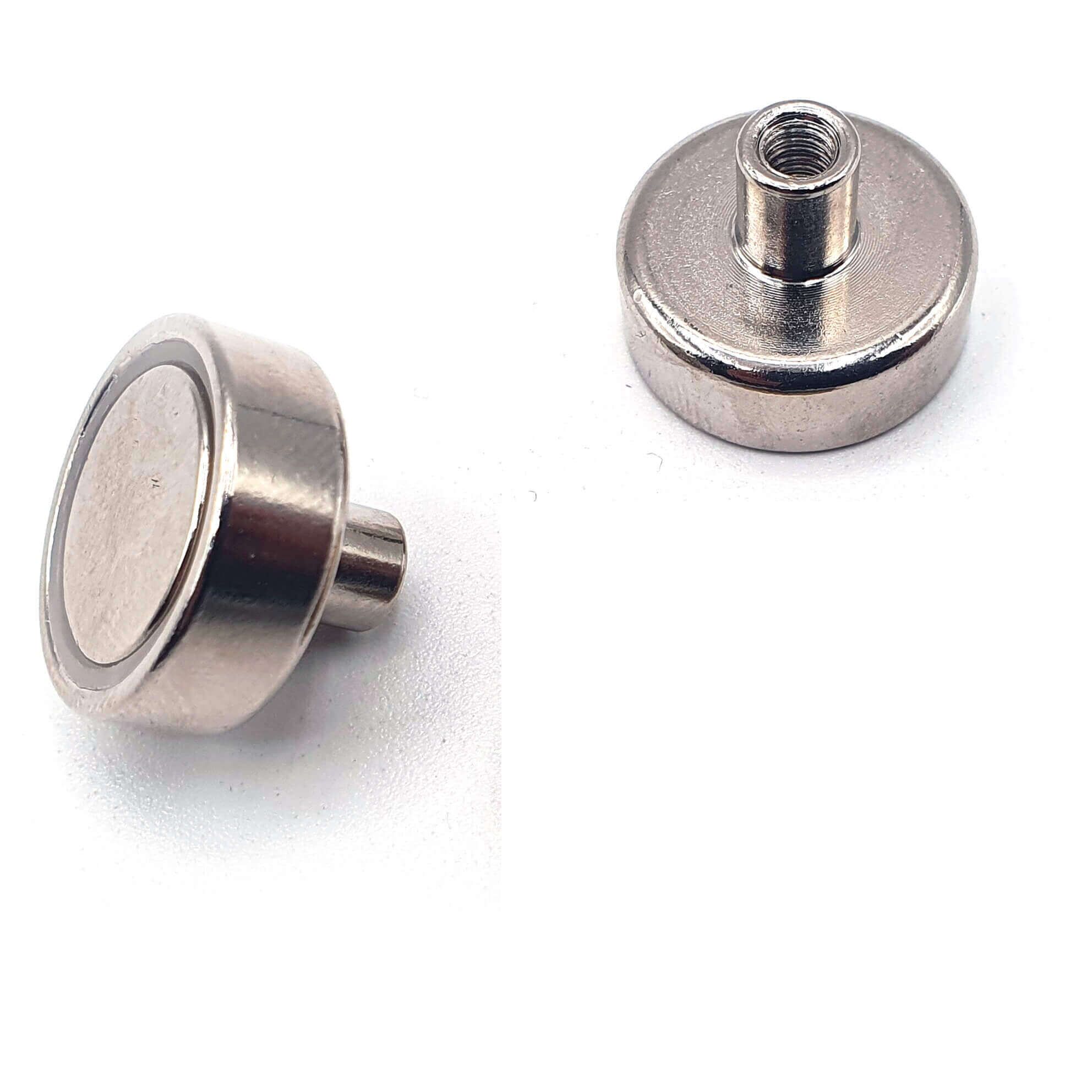 Aimant avec manchon taraudé Ø20mm, puissance 12kg 47 Aimant avec manchon taraudé Ø20mm, puissance 12kg – Image 2