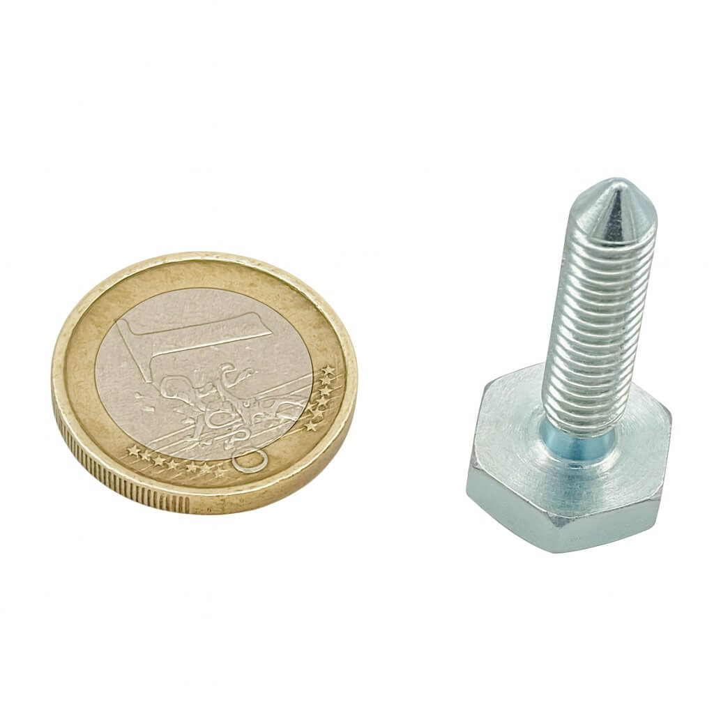 boulon plat aimanté