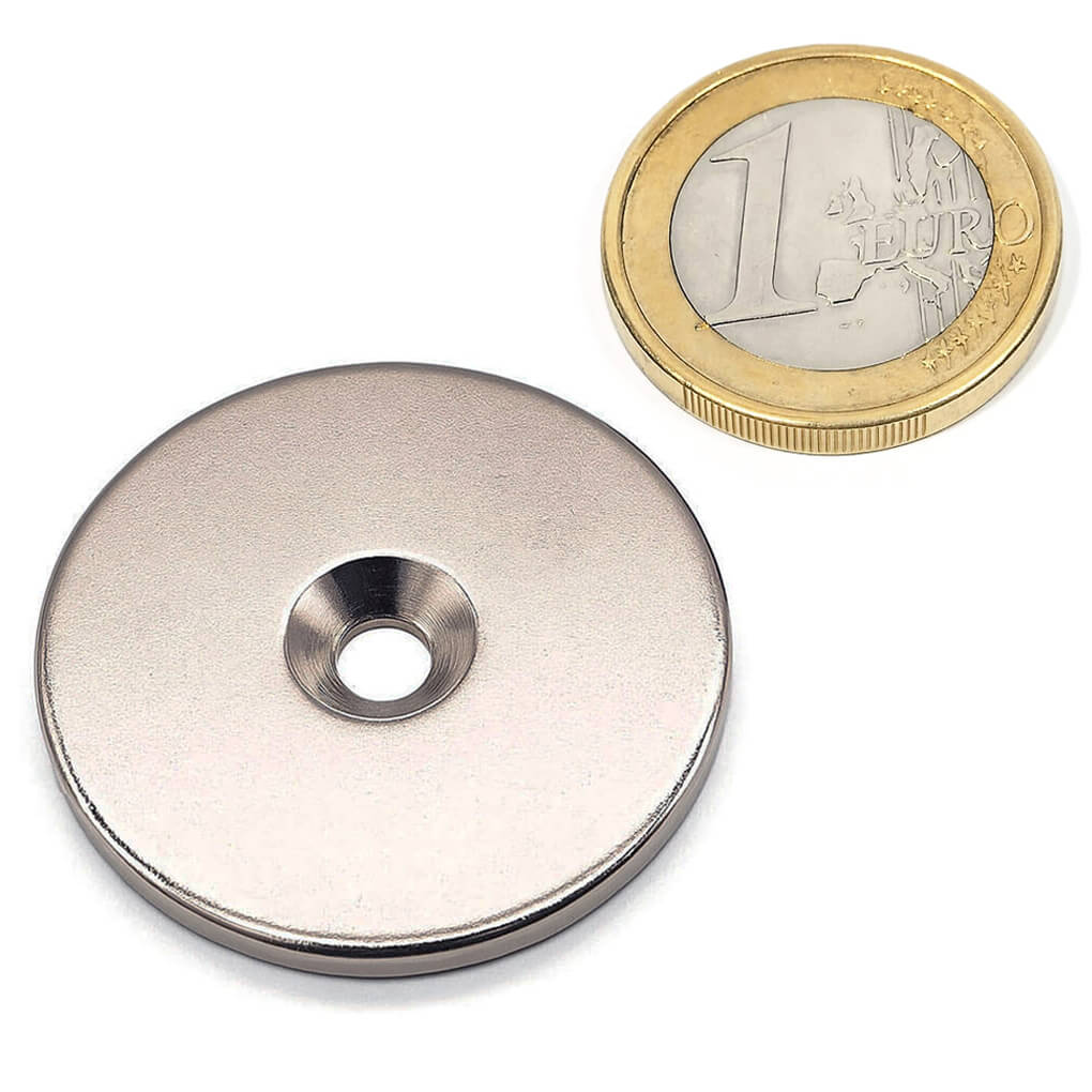 Disque en métal avec trou biseauté Ø32mm 47 Disque en métal avec trou biseauté Ø32mm