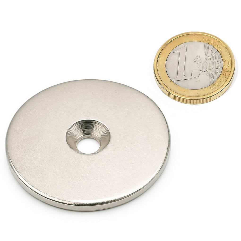 Disque en métal avec trou biseauté Ø42mm 48 Disque en métal avec trou biseauté Ø42mm