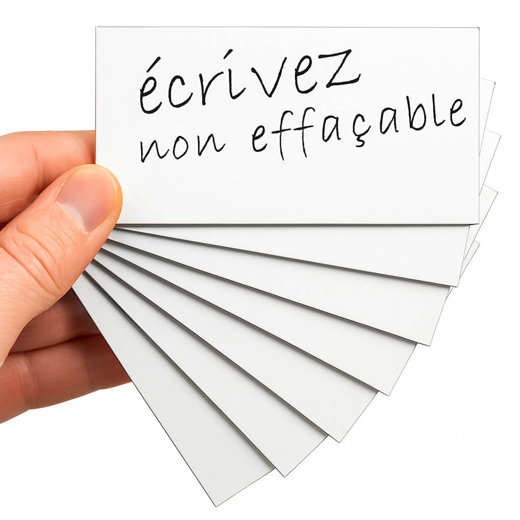 Étiquette magnétique blanche 62 étiquette magnétique non effaçable