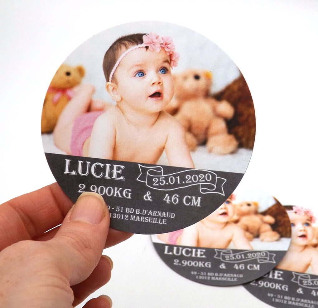 faire-part magnet rond 50 faire-part magnet rond – Image 5