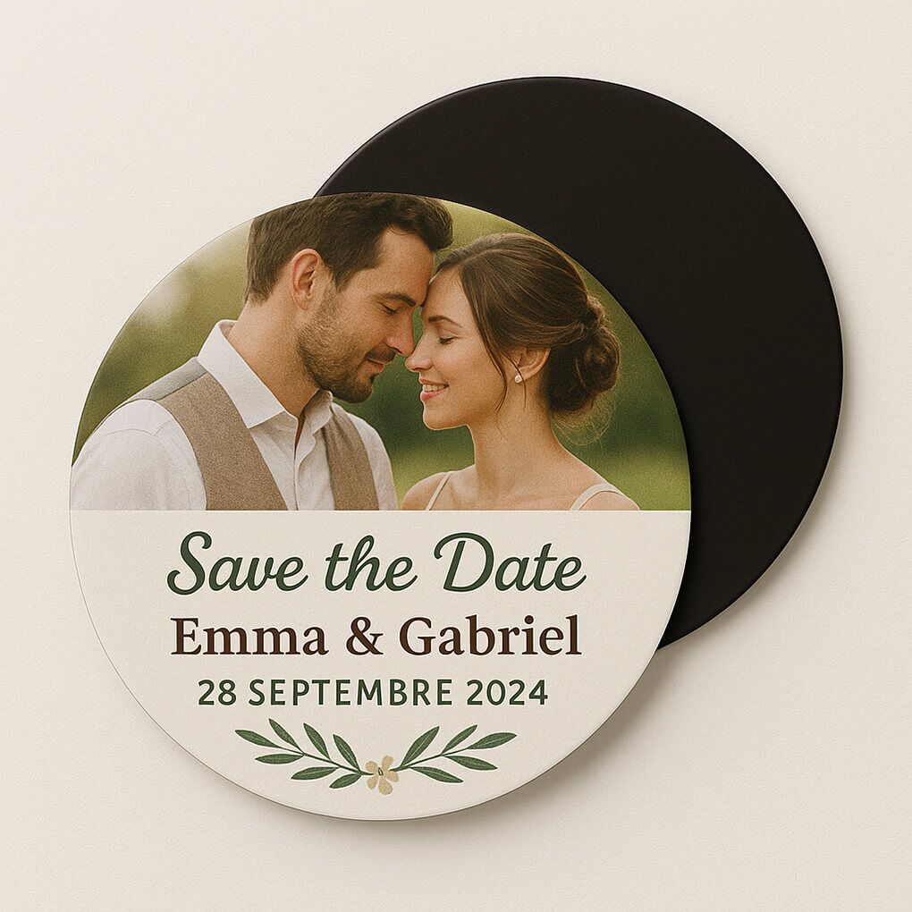 faire-part magnet rond 47 faire-part magnet rond – Image 2