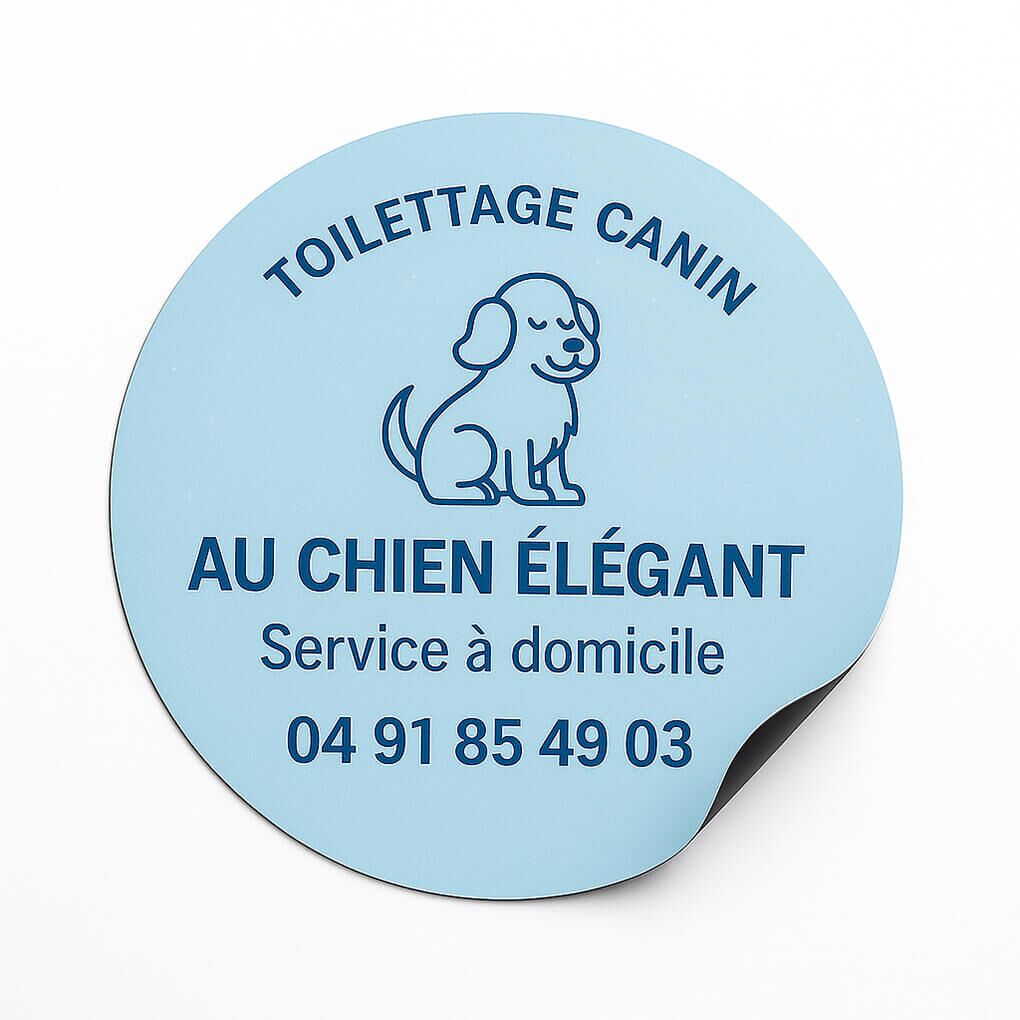 Magnet voiture ⌀15cm 68 magnet voiture rond