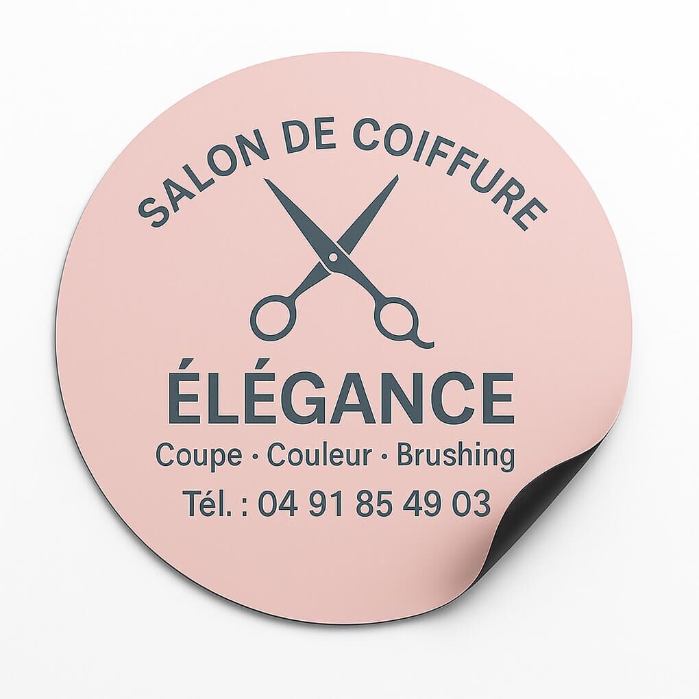 Magnet voiture ⌀30 71 plaque magnet voiture ronde D30 cm
