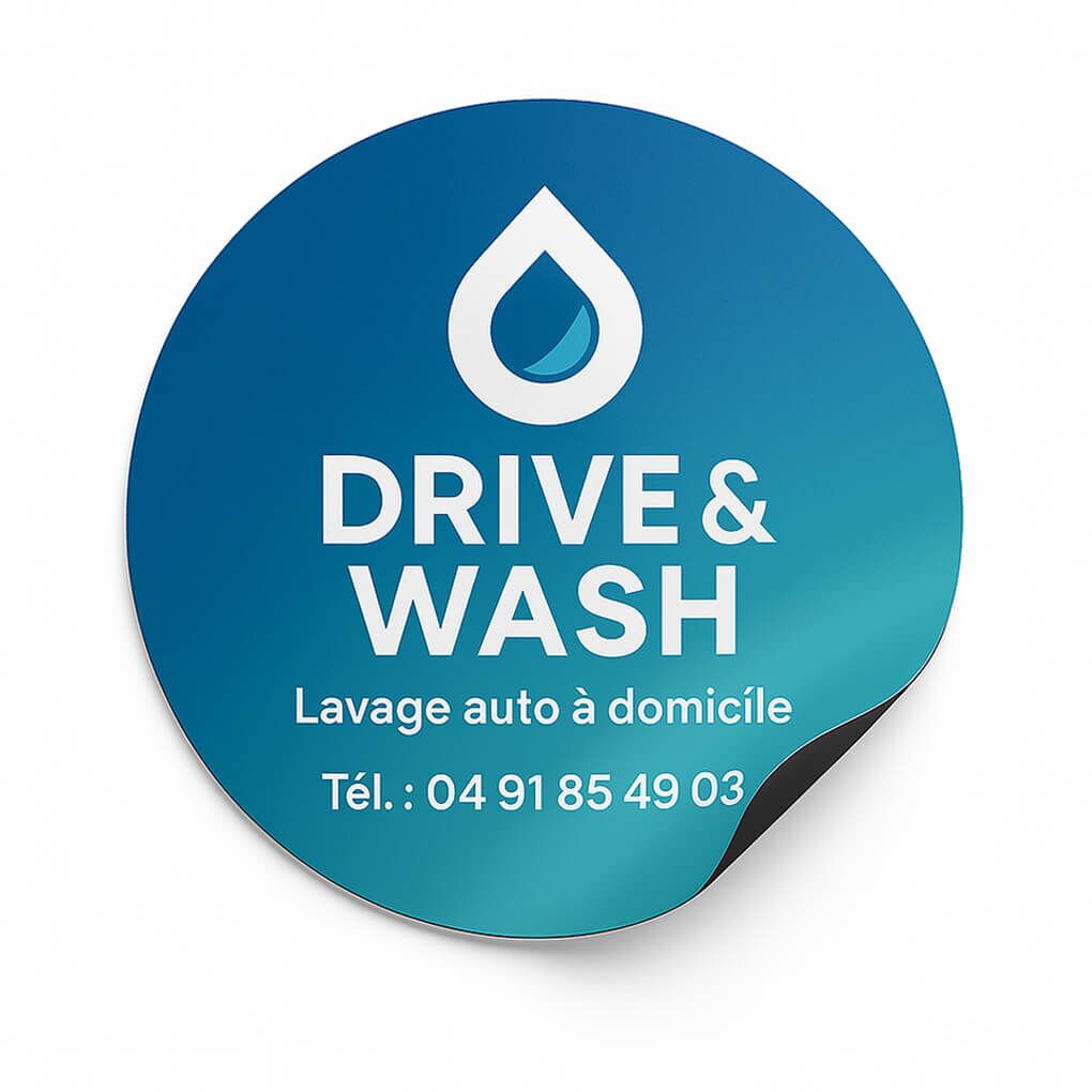 Magnet voiture ⌀40 74 plaque magnétique ronde D 40cm