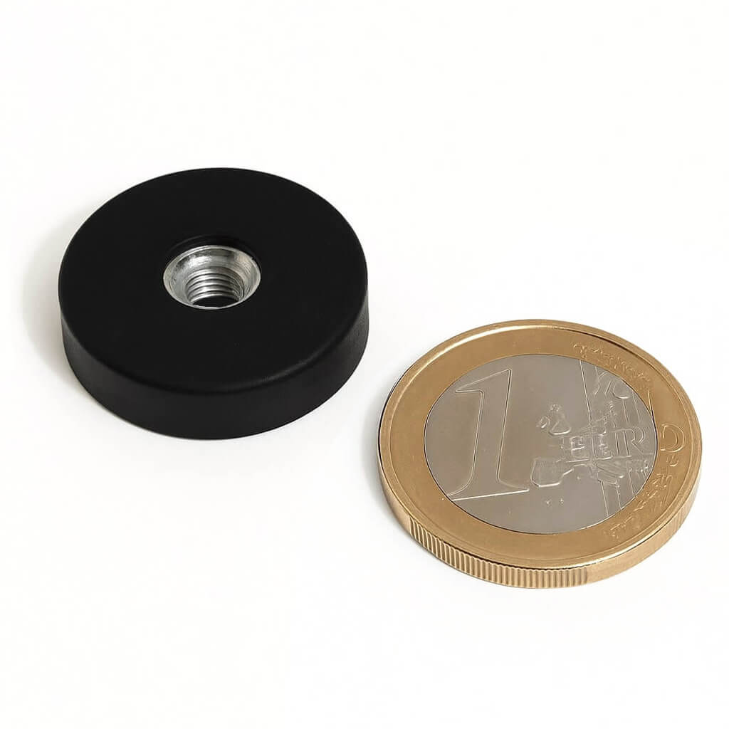 Plot antiglisse Ø22mm avec trou fileté, puissance 4 kg 46 Plot antiglisse Ø22mm avec trou fileté, puissance 4 kg