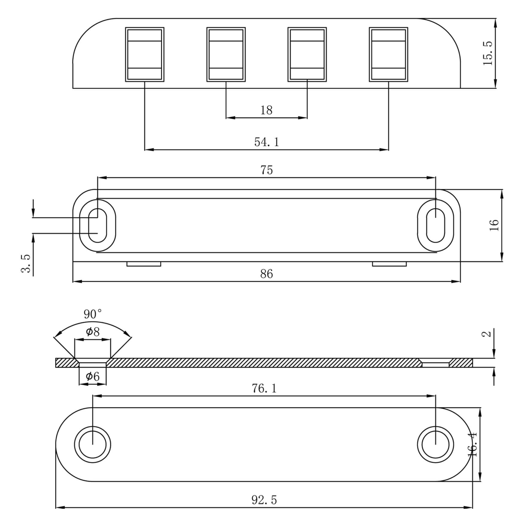 Loqueteau magnétique 20310, puissance 8 kg 48 Loqueteau magnétique 20310, puissance 8 kg – Image 3