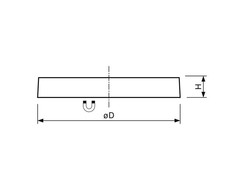 Aimant néodyme caoutchouc plot antigliss Ø22mm avec adhésif, puissance 5.8 kg 49 Aimant néodyme caoutchouc plot antigliss Ø22mm avec adhésif, puissance 5.8 kg – Image 4