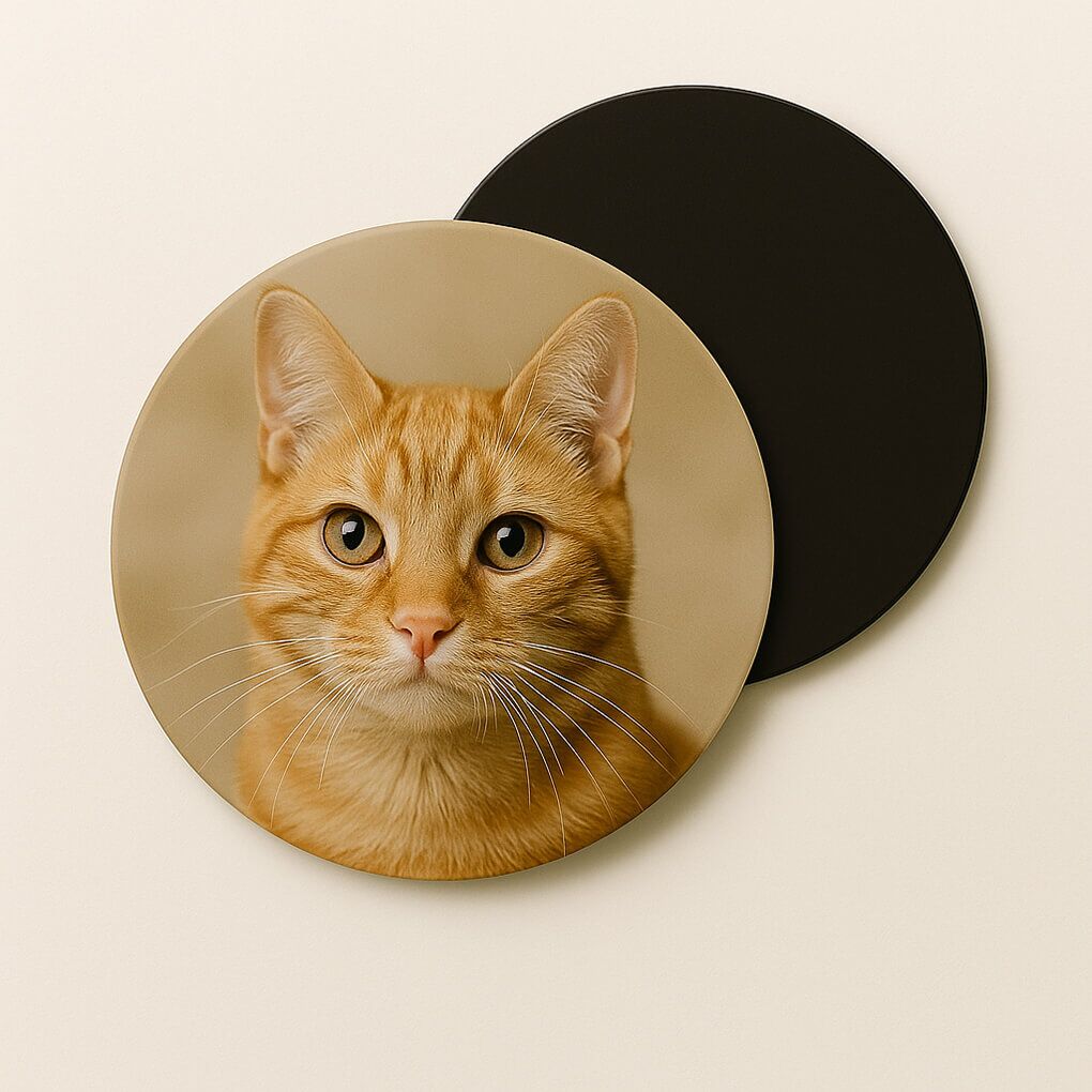 photo magnétique personnalisée ronde D8,6cm