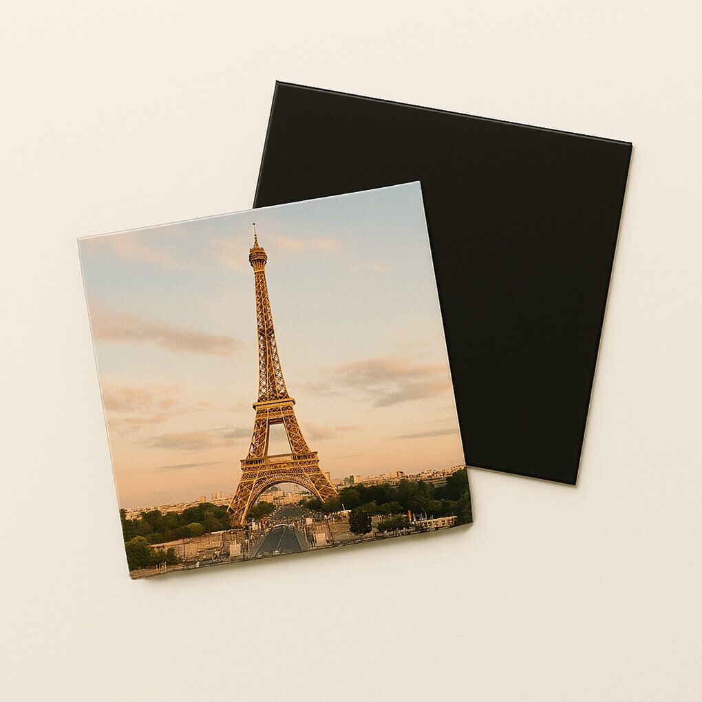 photo magnet carrée personnalisée 10x10cm