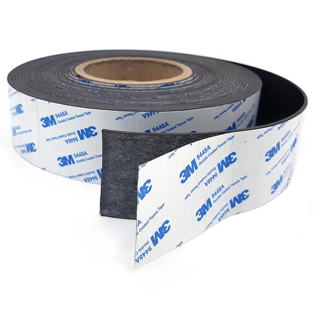 Bande magnétique autocollante 50mm x 2mm x 10mètres adhésif 3M 50 Bande magnétique autocollante 50mm x 2mm x 10mètres adhésif 3M