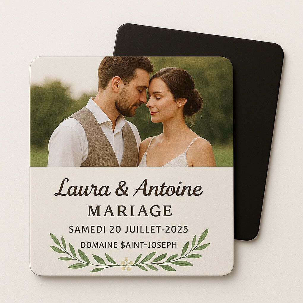 Faire-part magnet carré 47 Faire-part magnet carré – Image 2