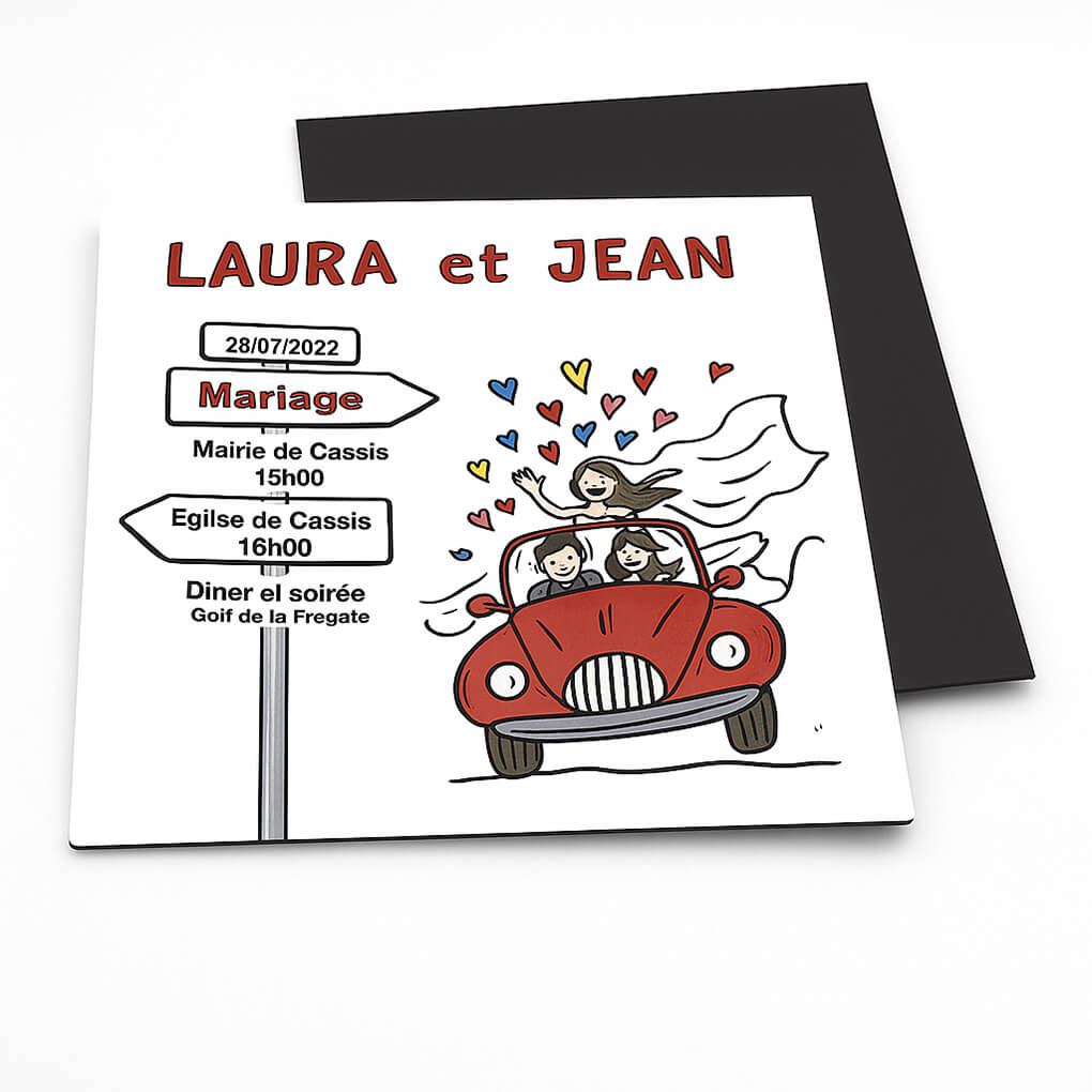 Faire-part magnet carré 48 Faire-part magnet carré – Image 3