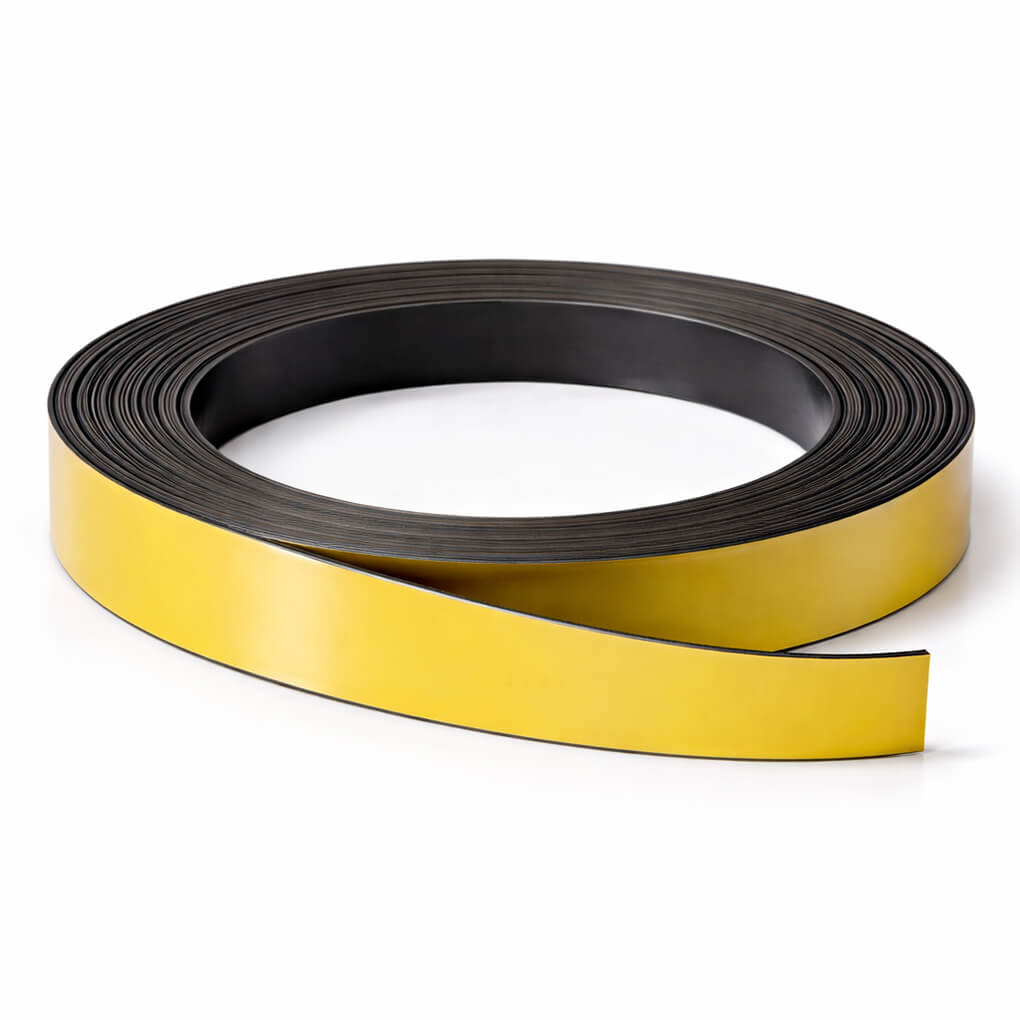 Bande magnétique jaune 20mm x 1mm x 5 mètres 53 Bande magnétique jaune 20mm x 1mm x 5 mètres
