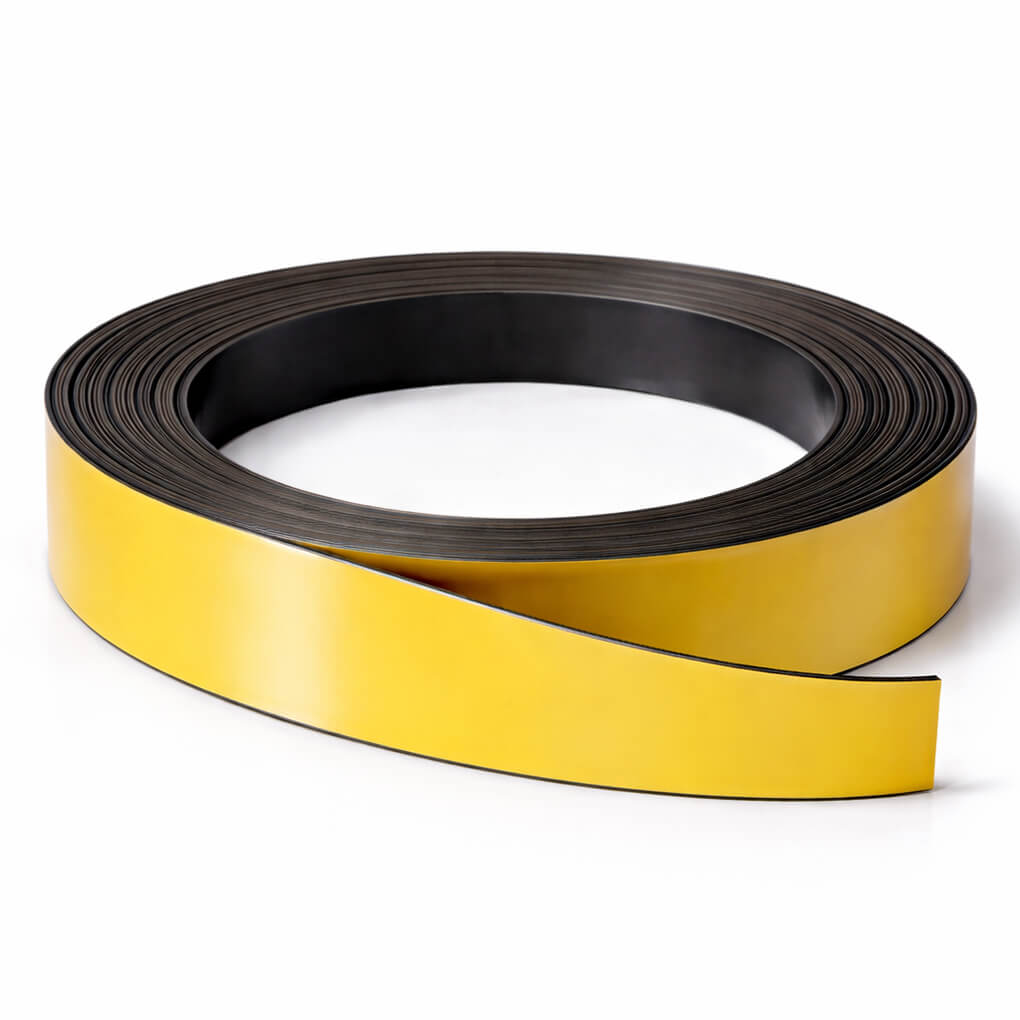 Bande magnétique jaune 30mm x 1mm x 5 mètres 57 Bande magnétique jaune 30mm x 1mm x 5 mètres