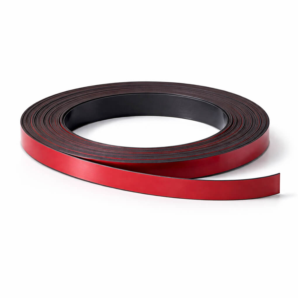 Bande magnétique rouge 10mm x 1mm x 5 mètres 46 Bande magnétique rouge 10mm x 1mm x 5 mètres