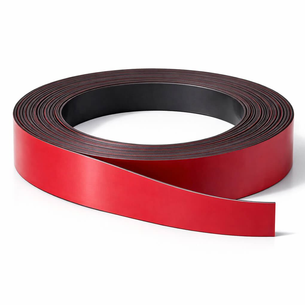 Bande magnétique rouge 30mm x 1mm x 5 mètres 55 Bande magnétique rouge 30mm x 1mm x 5 mètres